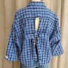 Chemise upcyclée carreaux bleu