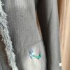 Blazer long gris upcyclé Rose & Marie