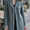 Blazer long gris upcyclé Rose & Marie