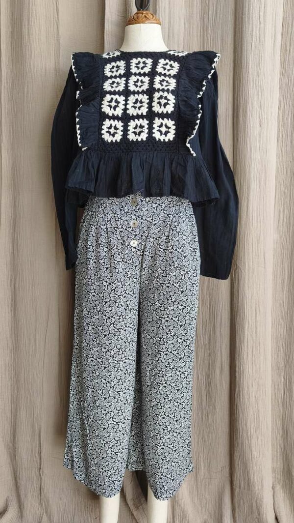 Pantalon palazzo fluide Springfield – taille 36/38