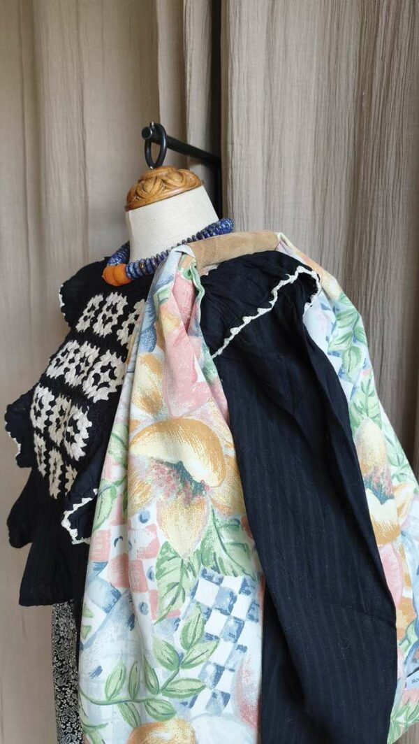 Sac porté main upcyclé Rose & Marie – Modèle unique