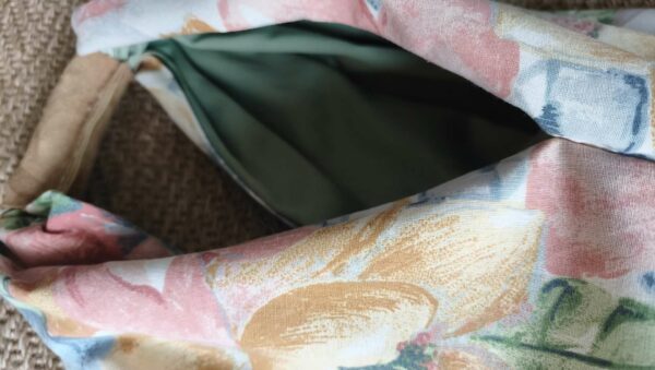 Sac porté main upcyclé Rose & Marie – Modèle unique