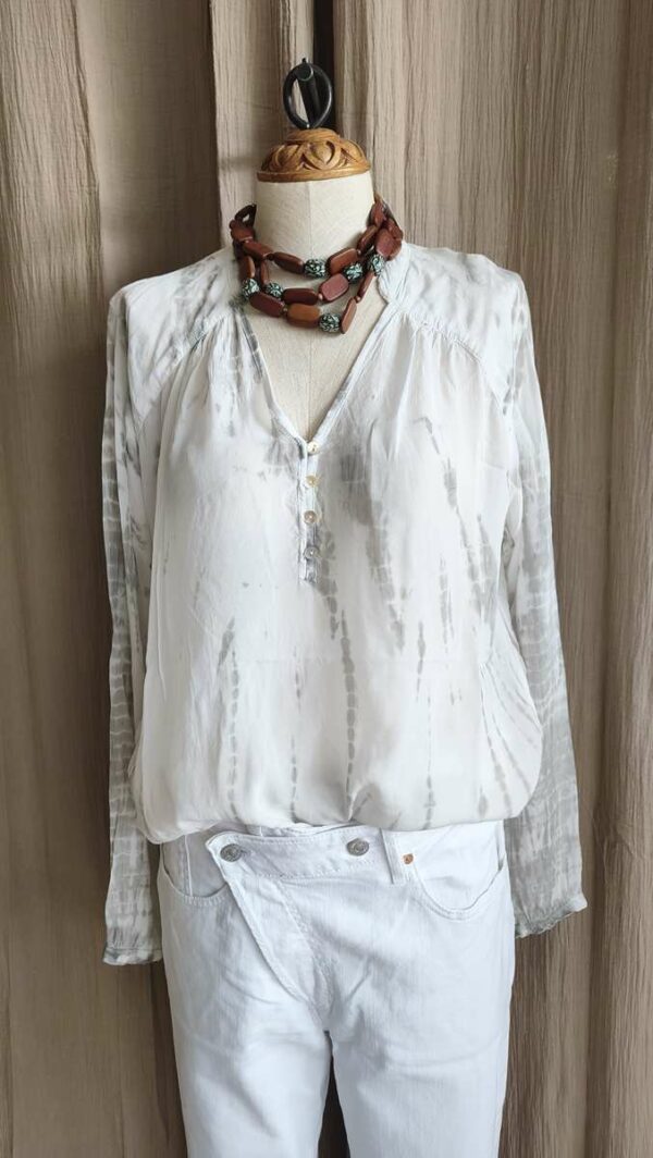 Blouse soie effet tie & dye