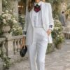 Tailleur blanc Comptoir des Cotonniers – taille 40