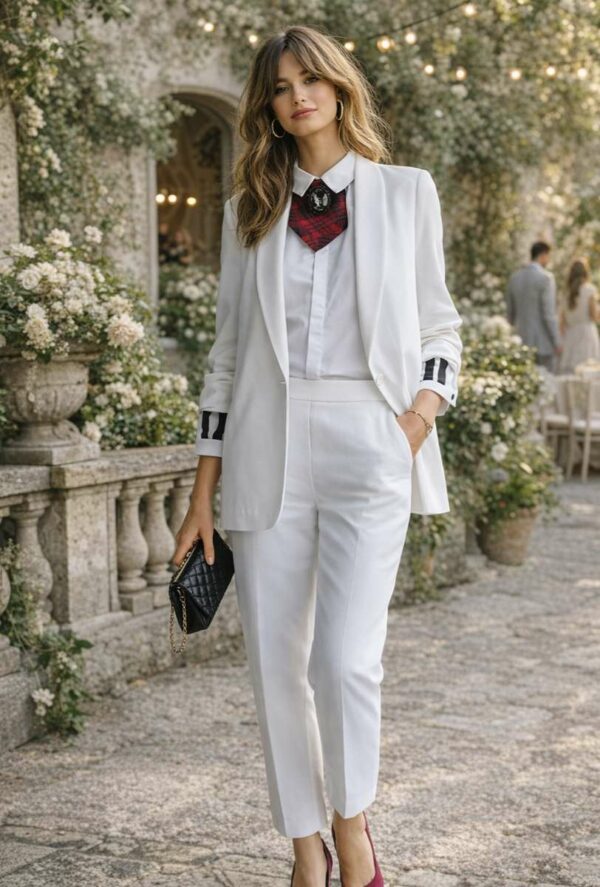 Tailleur blanc Comptoir des Cotonniers – taille 40