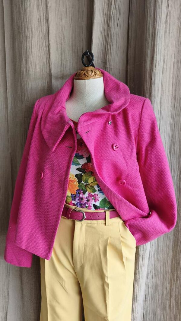 Veste 1.2.3 rose – 100% laine – taille 34/36