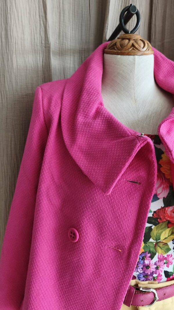 Veste 1.2.3 rose – 100% laine – taille 34/36