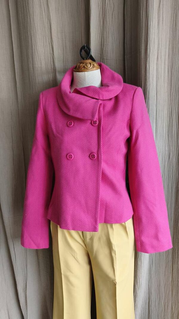 Veste 1.2.3 rose – 100% laine – taille 34/36