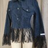 Veste en jean upcyclée Rose & Marie – Taille 38 – Création unique