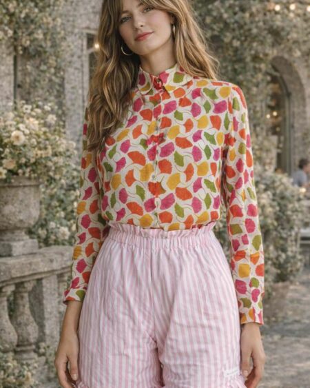 Chemisier imprimé cotton