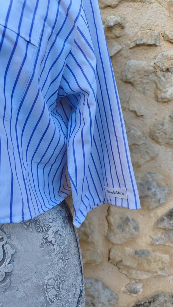 Chemise upcyclée collerette Rose & Marie