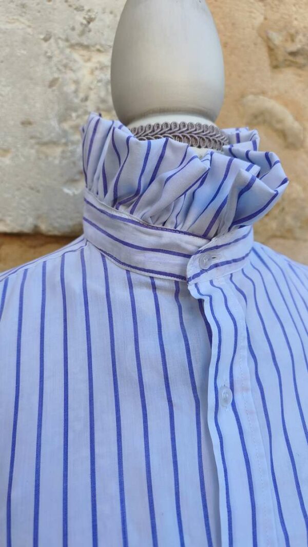 Chemise upcyclée collerette Rose & Marie