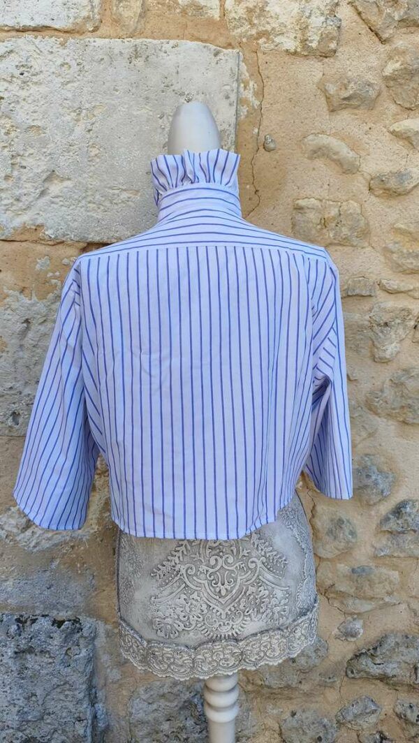 Chemise upcyclée collerette Rose & Marie