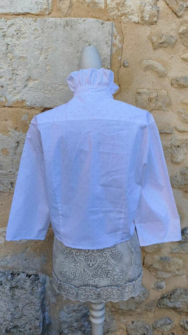 Chemise upcyclée collerette Rose & Marie