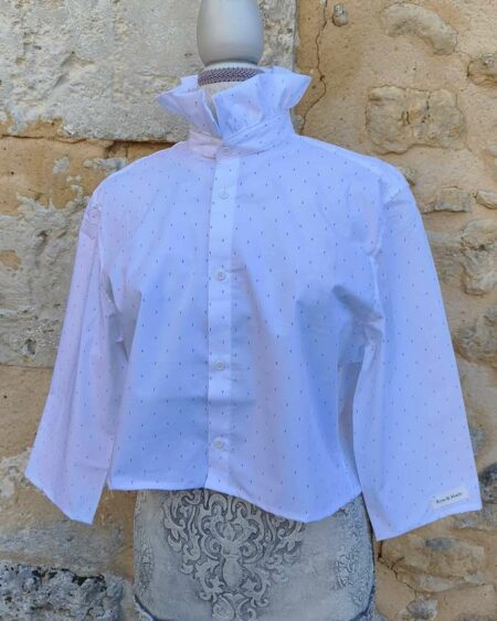Chemise upcyclée collerette Rose & Marie