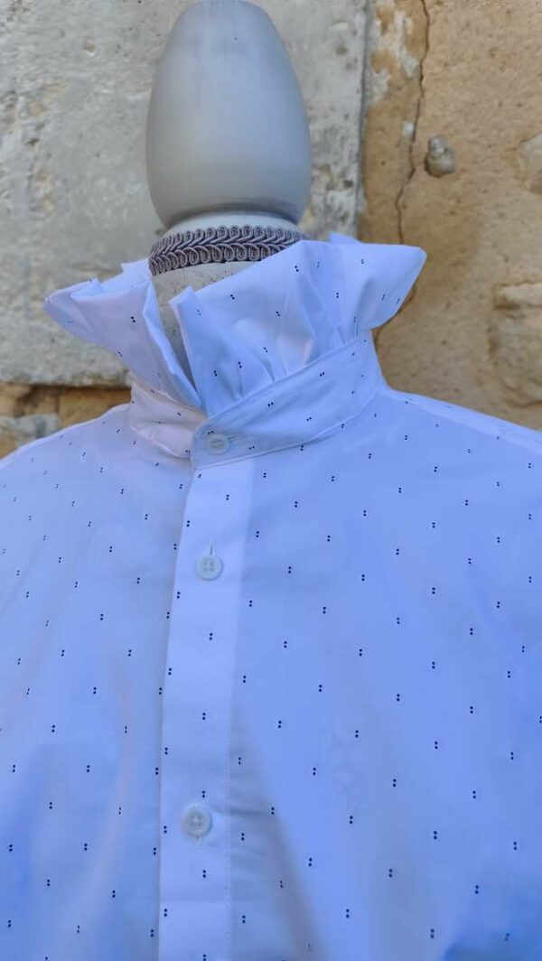 Chemise upcyclée collerette Rose & Marie
