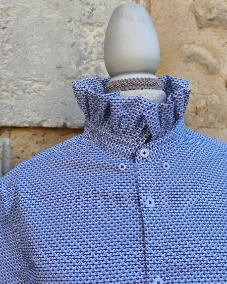 Chemise upcyclée collerette Rose & Marie