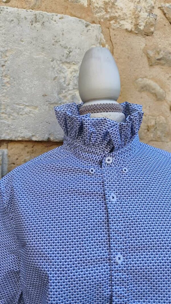 Chemise upcyclée collerette Rose & Marie