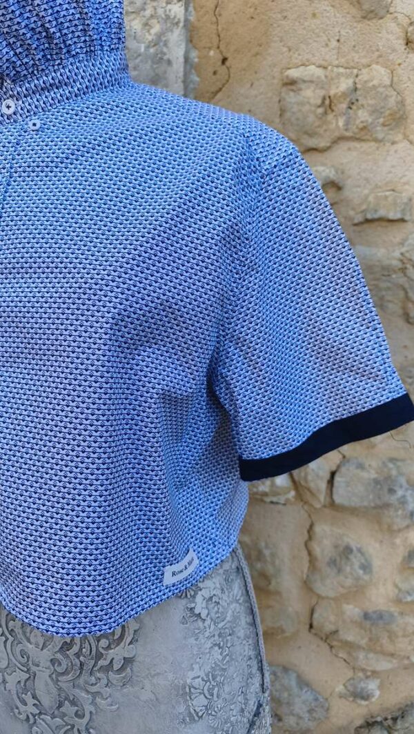 Chemise upcyclée collerette Rose & Marie