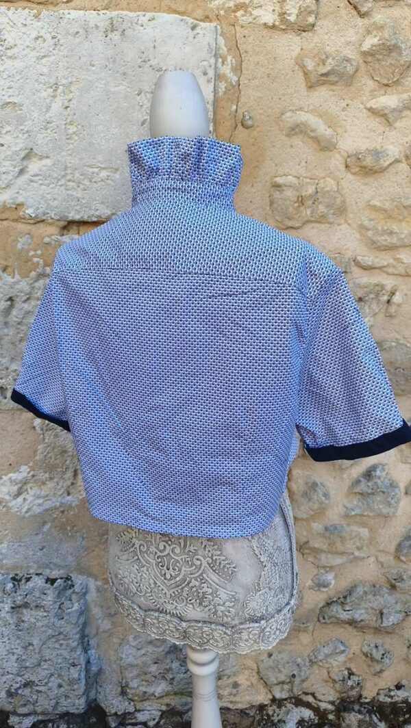 Chemise upcyclée collerette Rose & Marie