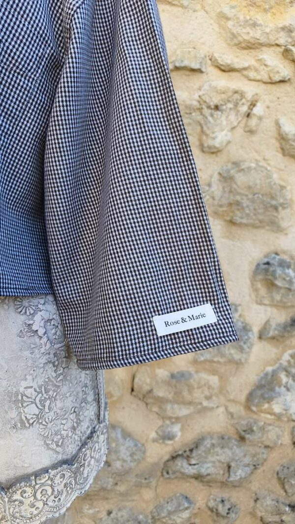 Chemise upcyclée collerette Rose & Marie