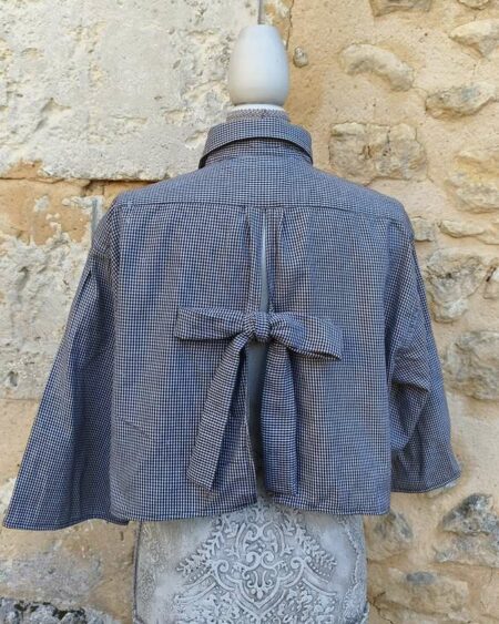 Chemise upcyclée collerette Rose & Marie