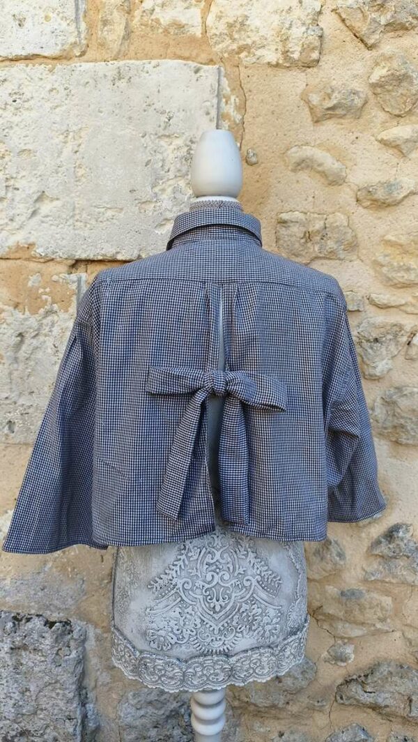 Chemise upcyclée collerette Rose & Marie