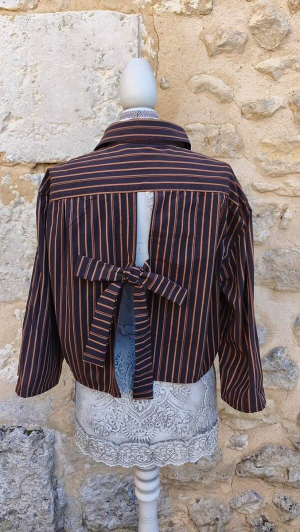 Chemise upcyclée collerette Rose & Marie