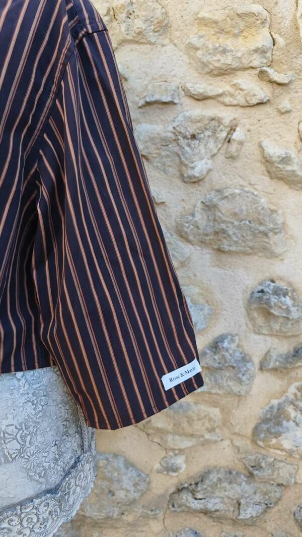 Chemise upcyclée collerette Rose & Marie