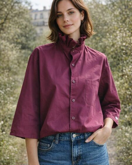 Chemise upcyclée Rose & Marie