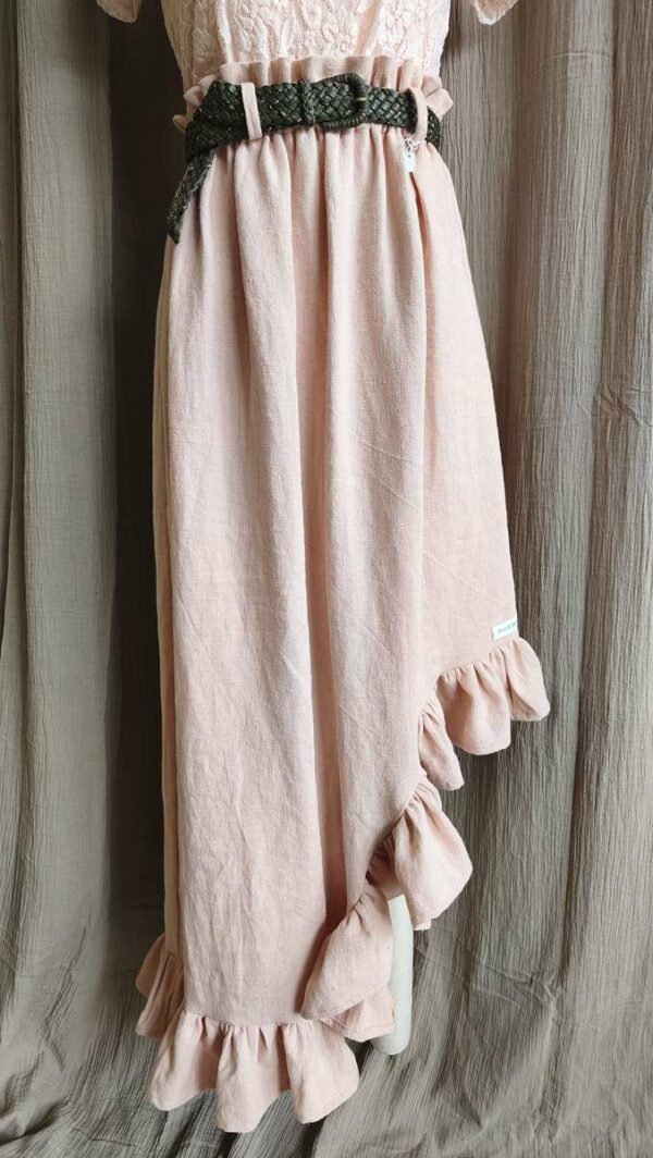 Jupe Rose & Marie création lin asymétrique