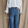 Jean Levi’s 501 upcyclé Rose & Marie – T36 – pièce unique