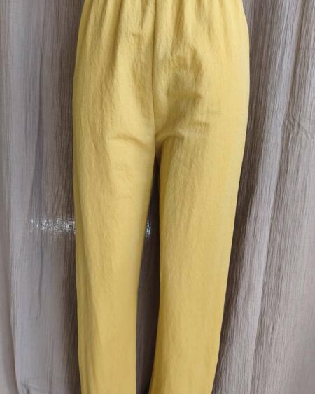 Pantalon moutarde confortable Franck Anna