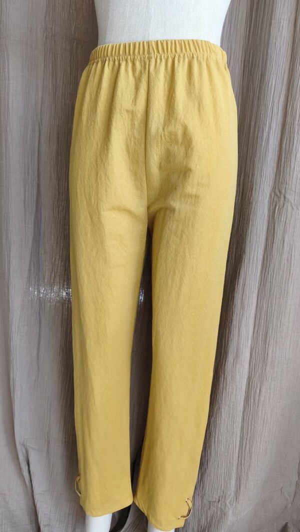 Pantalon moutarde confortable Franck Anna