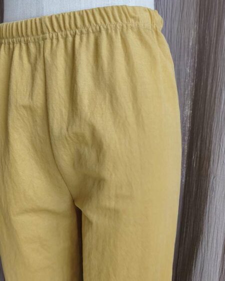 Pantalon moutarde confortable Franck Anna