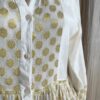 Robe tunique légère blanche & dorée – T40