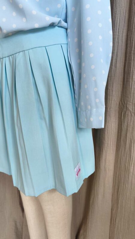 Jupe bleu ciel plissée Pinky – T40