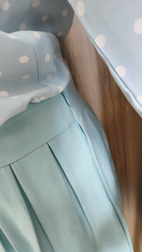 Jupe bleu ciel plissée Pinky – T40