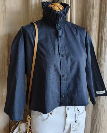 Chemise upcyclée collerette Rose & Marie