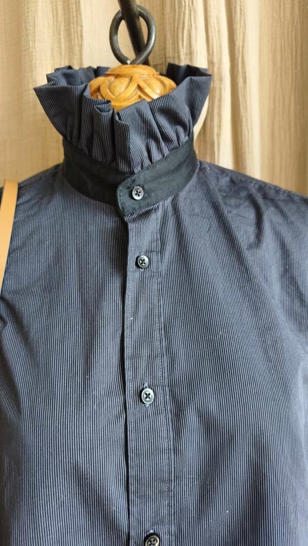 Chemise upcyclée collerette Rose & Marie