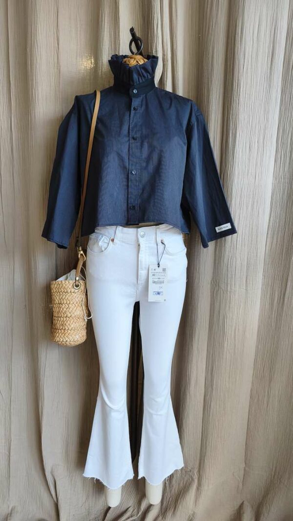 Jean blanc Calzedonia – coupe 7/8 évasée – T38/40 – neuf