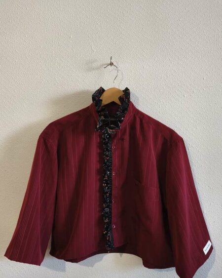 Chemise collerette Rose & Marie – bordeaux – T40