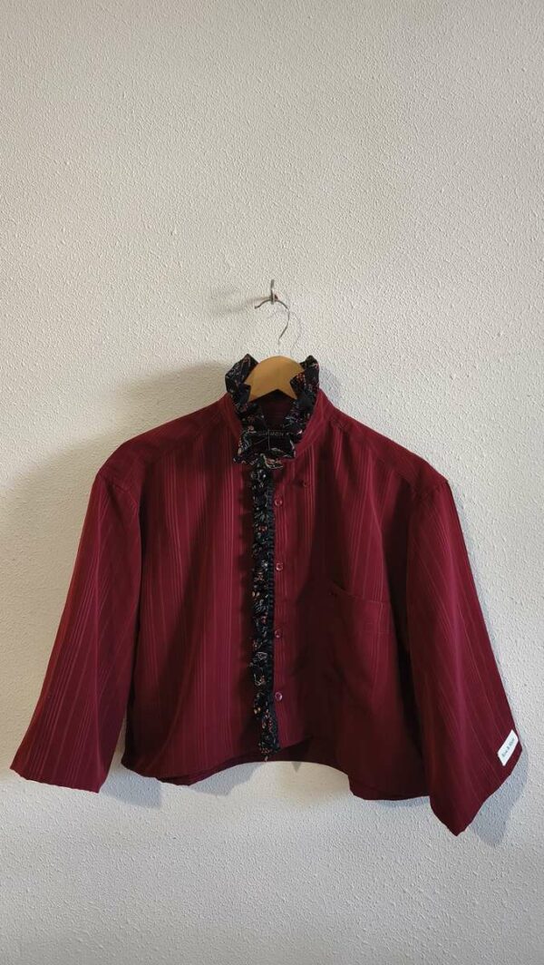 Chemise collerette Rose & Marie – bordeaux – T40