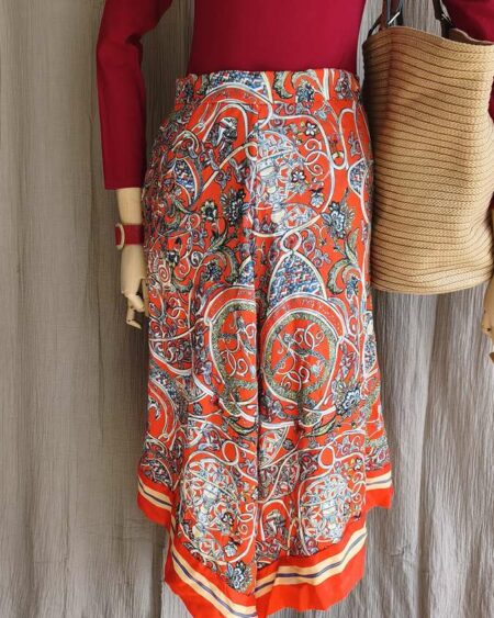 Jupe foulard rouge carmin – T40 – Neuve avec étiquette – H&M