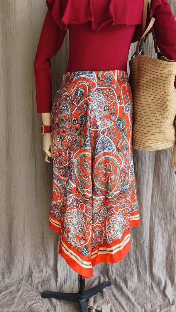 Jupe foulard rouge carmin – T40 – Neuve avec étiquette – H&M