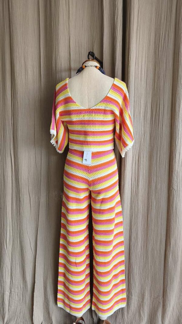 Ensemble crochet rayé Feelkoo – taille S/XS (36/38) – neuf