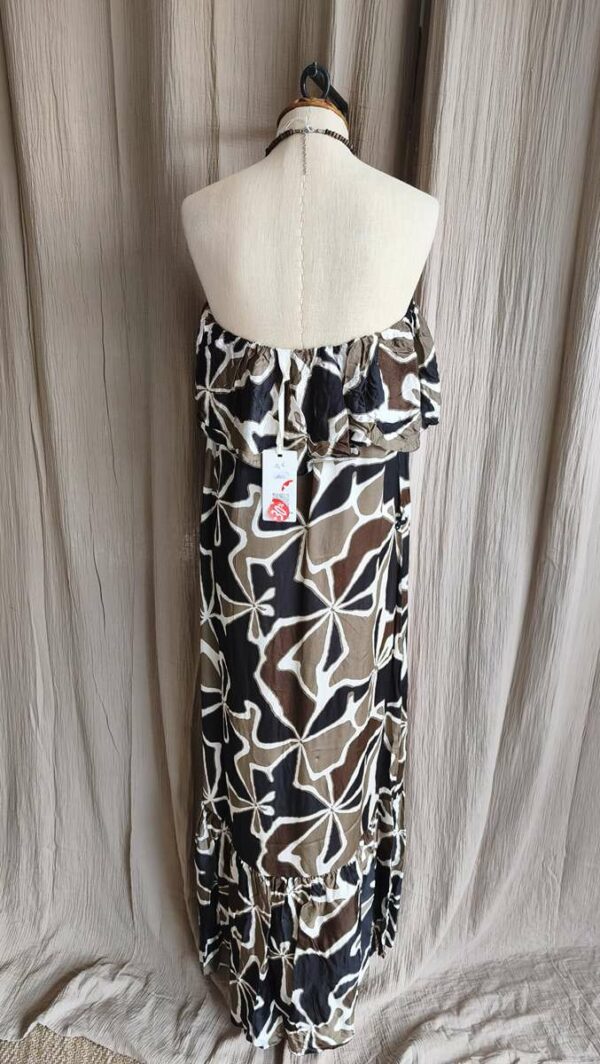 Robe longue bustier imprimée – taille 42 – viscose