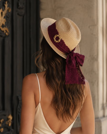 chapeau upcyclé unique