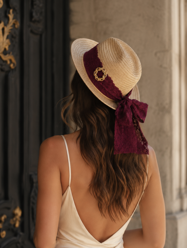 chapeau upcyclé unique