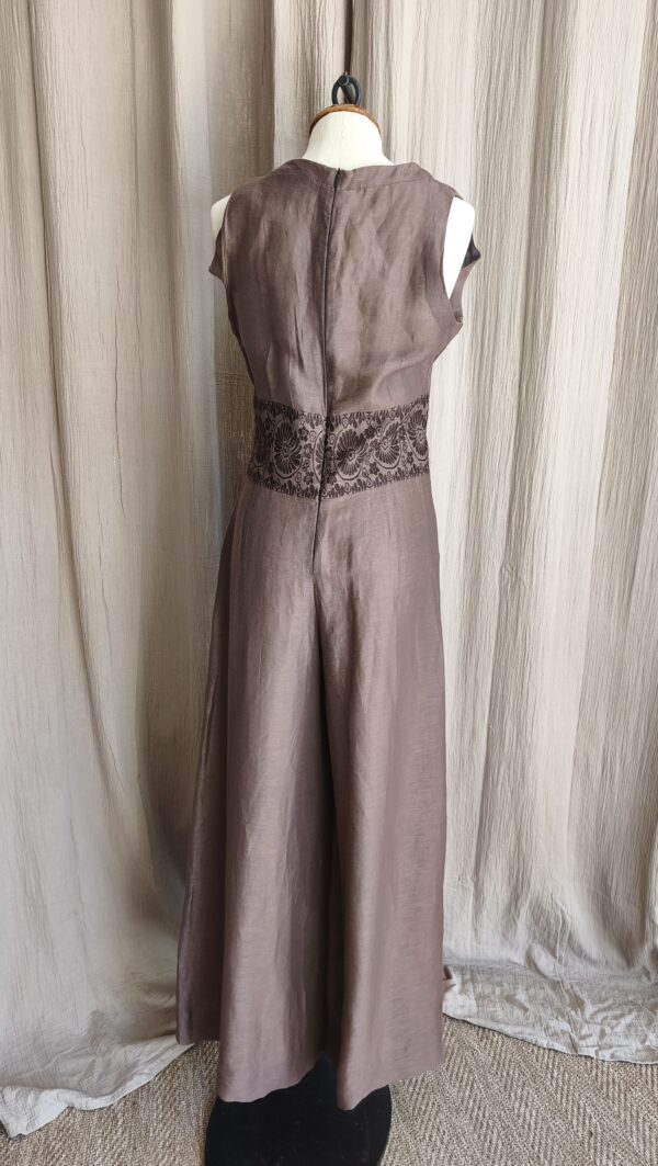 Combinaison 123 lin taupe – Taille 38/40 – Très bon état